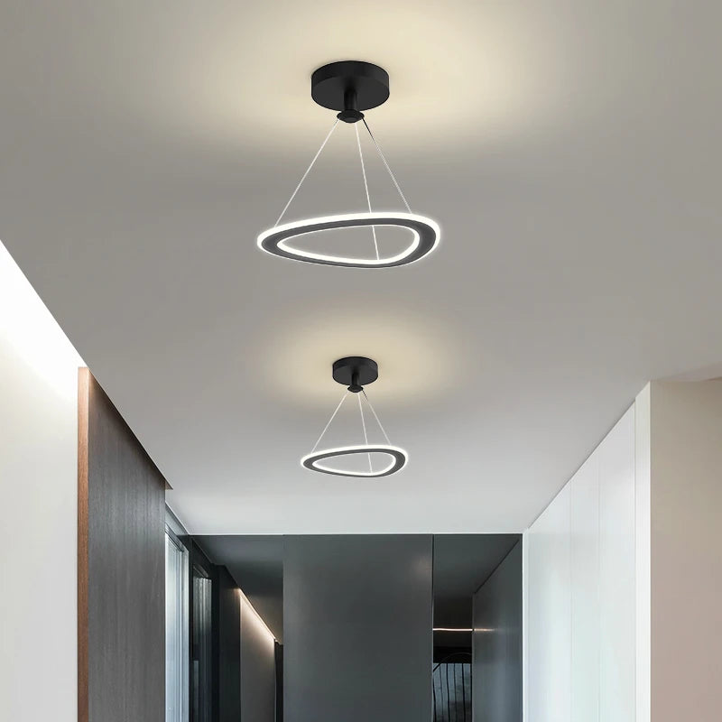 lustre nordique simple pour balcon bar restaurant led - vue 4 sur 21