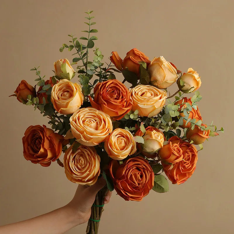bouquets de roses artificielles pour décoration de mariage et artisanat - vue 6 sur 17