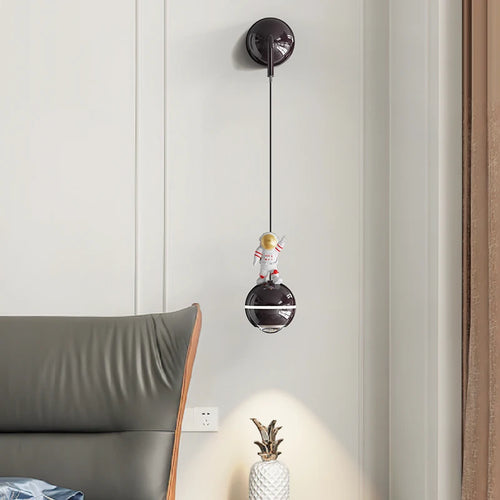 lustre moderne led design astronaute petites suspension