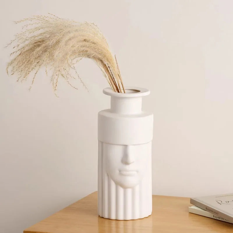 vase en céramique grecque tête humaine pour décoration intérieure - vue 6 sur 9