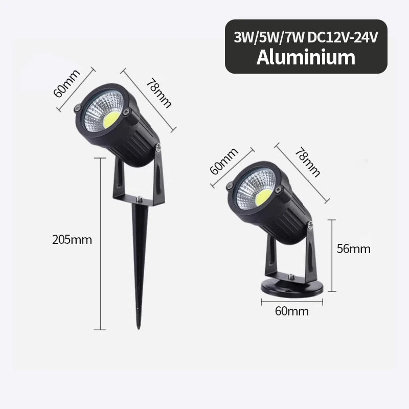 lampe de jardin led étanche pour éclairage extérieur - vue 5 sur 10