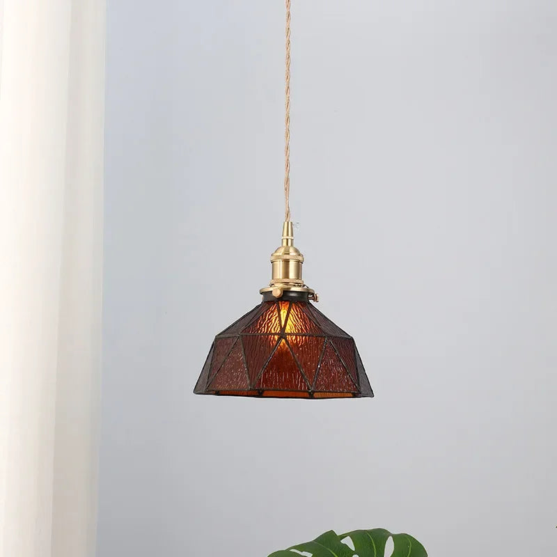 lustre nordique en verre design pour décoration intérieure moderne - vue 3 sur 8