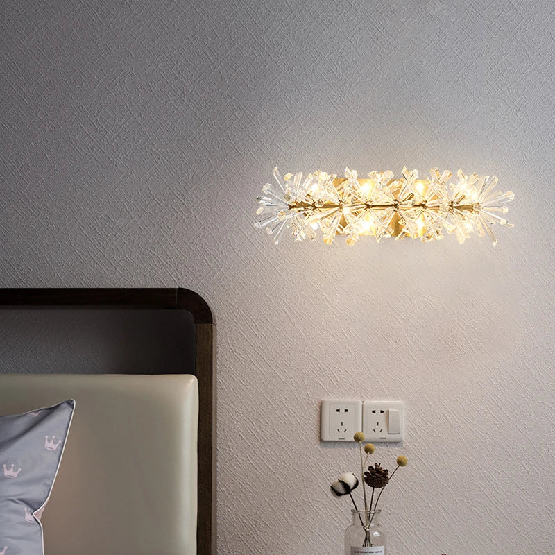 applique murale moderne en cristal pour décoration intérieure - vue 3 sur 12