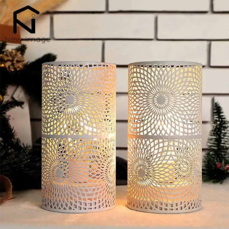 lot de 2 lampes cylindriques modernes pour décoration et éclairage intérieur - vue 6 sur 7
