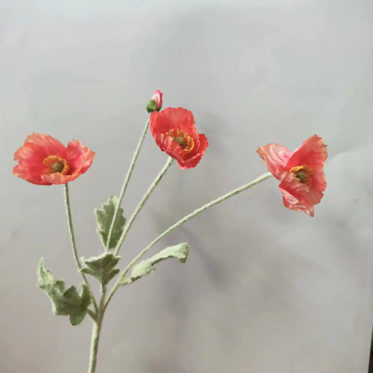 bouquet de fleurs artificielles pavot pour décoration maison jardin fête - vue 12 sur 26