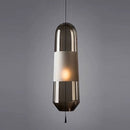 Suspension design LED avec abat-jour en verre Favia