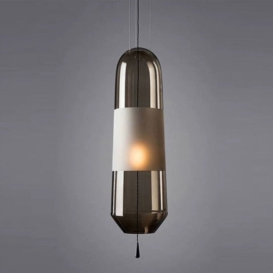 Suspension design LED avec abat-jour en verre Favia - vue 8 sur 10