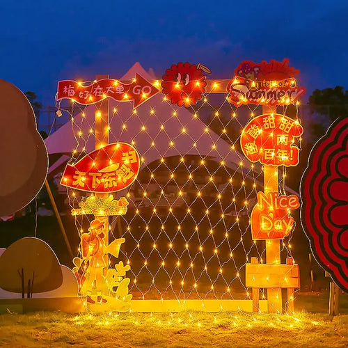 guirlande lumineuse de noël à led pour décorations festives et jardin