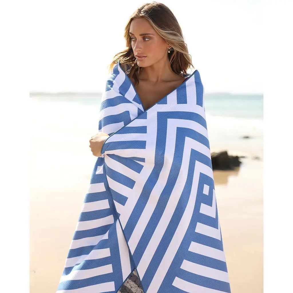 Serviette de plage sans sable séchage rapide floral - vue 4 sur 7