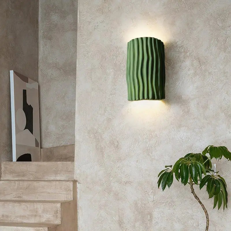 applique murale nordique en résine à motif ondulé décorative à double tête - vue 5 sur 9