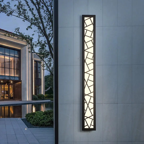 applique murale led style chinois en acrylique et métal