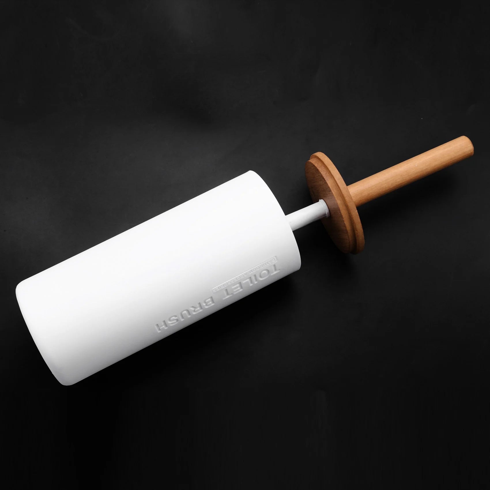 ensemble de brosse de toilette en bambou avec accessoires - vue 5 sur 6