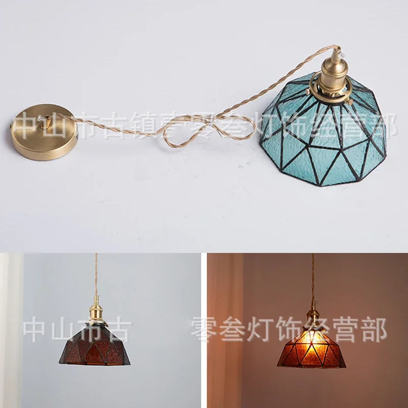 lustre nordique en verre design pour décoration intérieure moderne - vue 4 sur 8