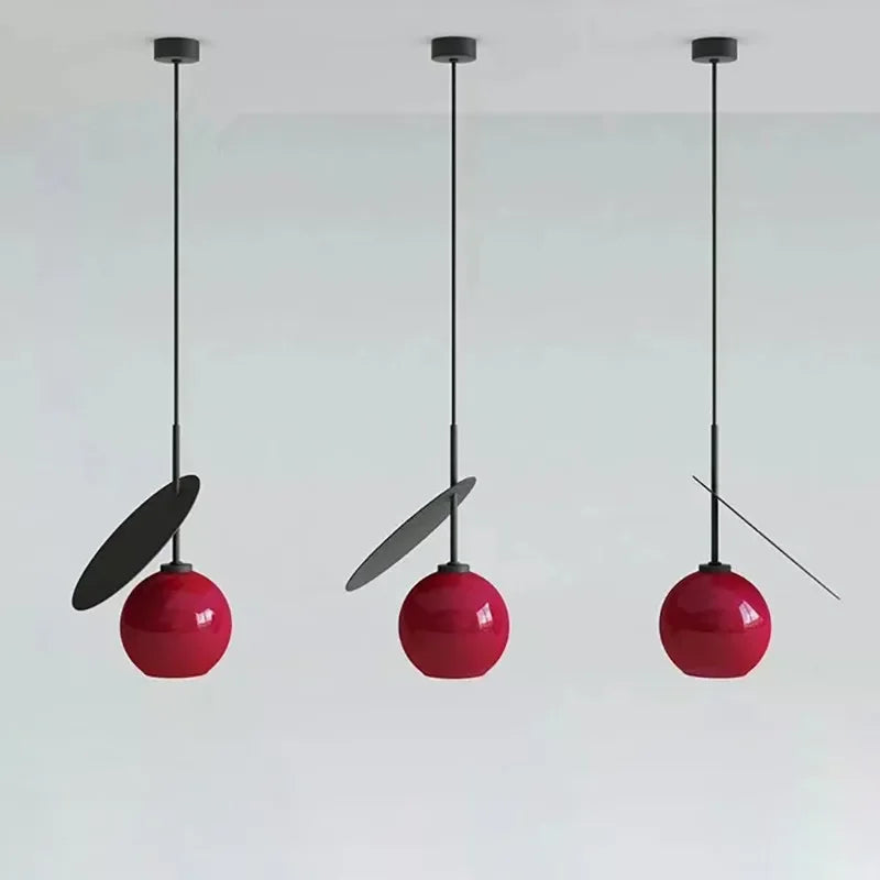 suspension moderne en verre pour décoration intérieure créative