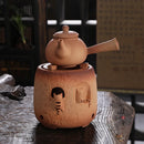 Théière céramique artisanale style kung fu 1l