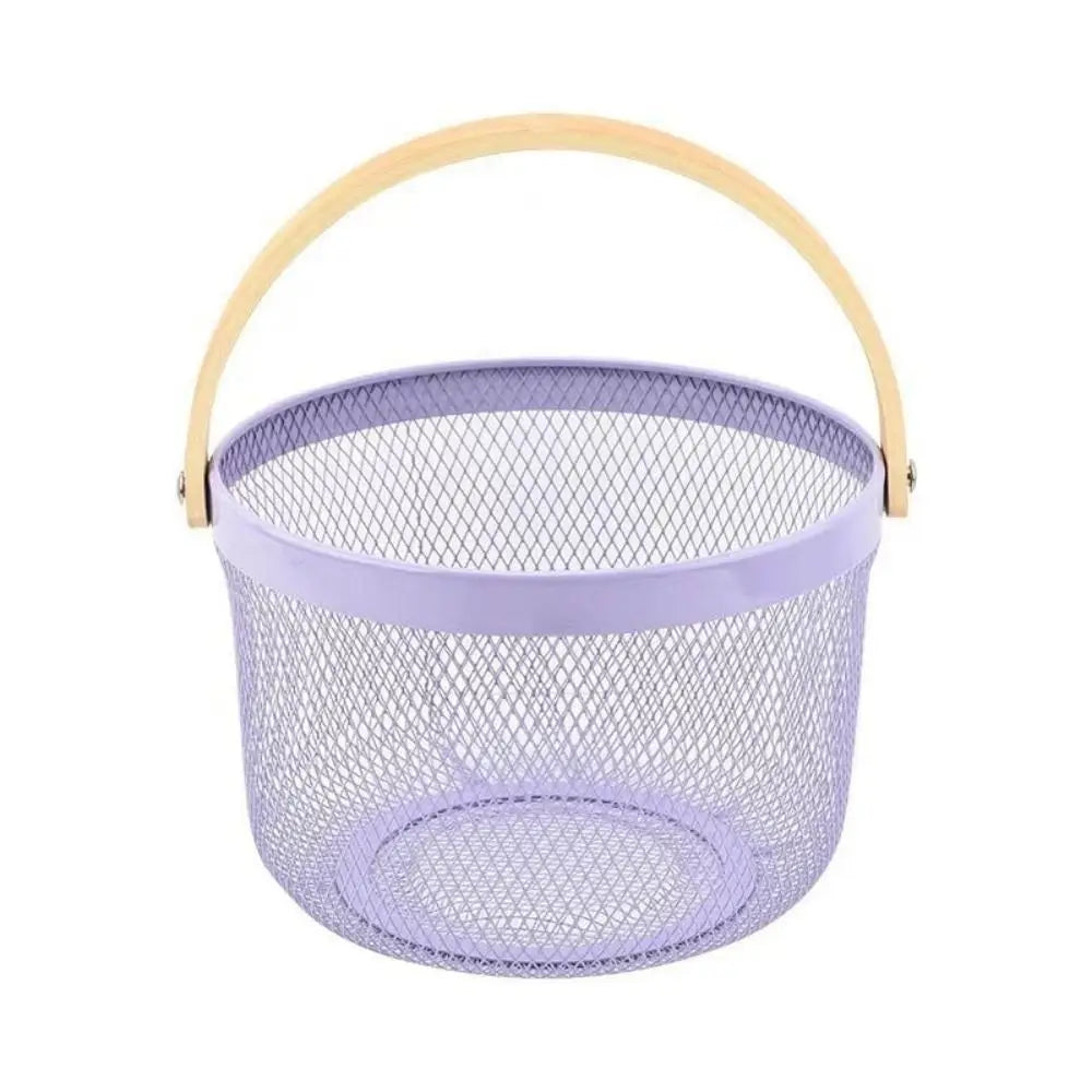 panier de rangement léger et élégant en fer pliable - vue 12 sur 12