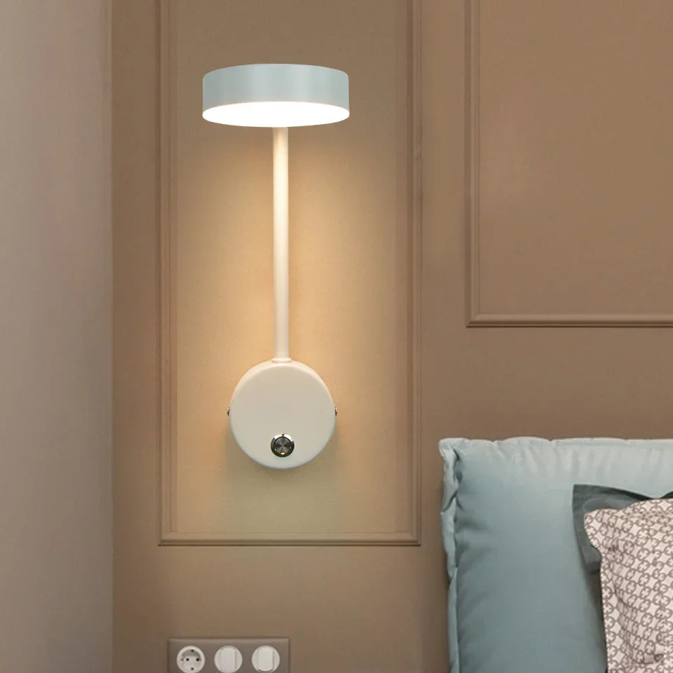 applique murale led moderne éclairage rotatif pour intérieur décoratif - vue 3 sur 18