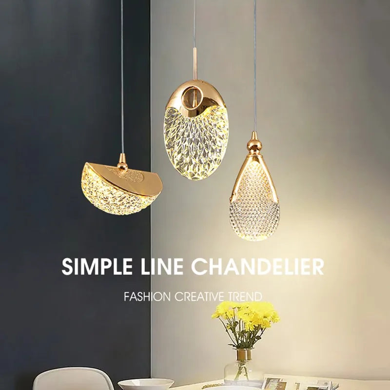 lampes suspendues led modernes pour intérieur maison décoration salon