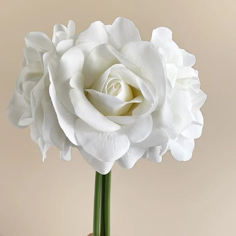 bouquet de roses artificielles décoratives pour jardin