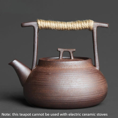 Théière céramique style roche zen chinoise artisanale individuelle