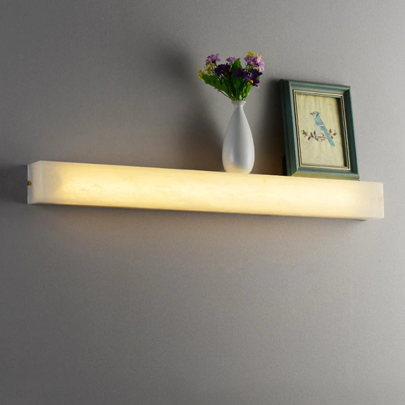 Applique murale LED Imitation marbre en fer cuboïde - vue 3 sur 11