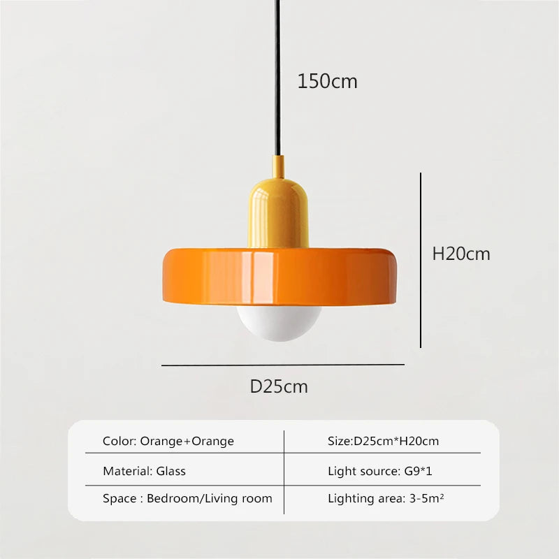 lampe suspendue nordique en verre pour intérieur décoratif