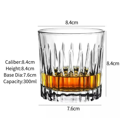 Verres à whisky gravés style old fashioned scotch