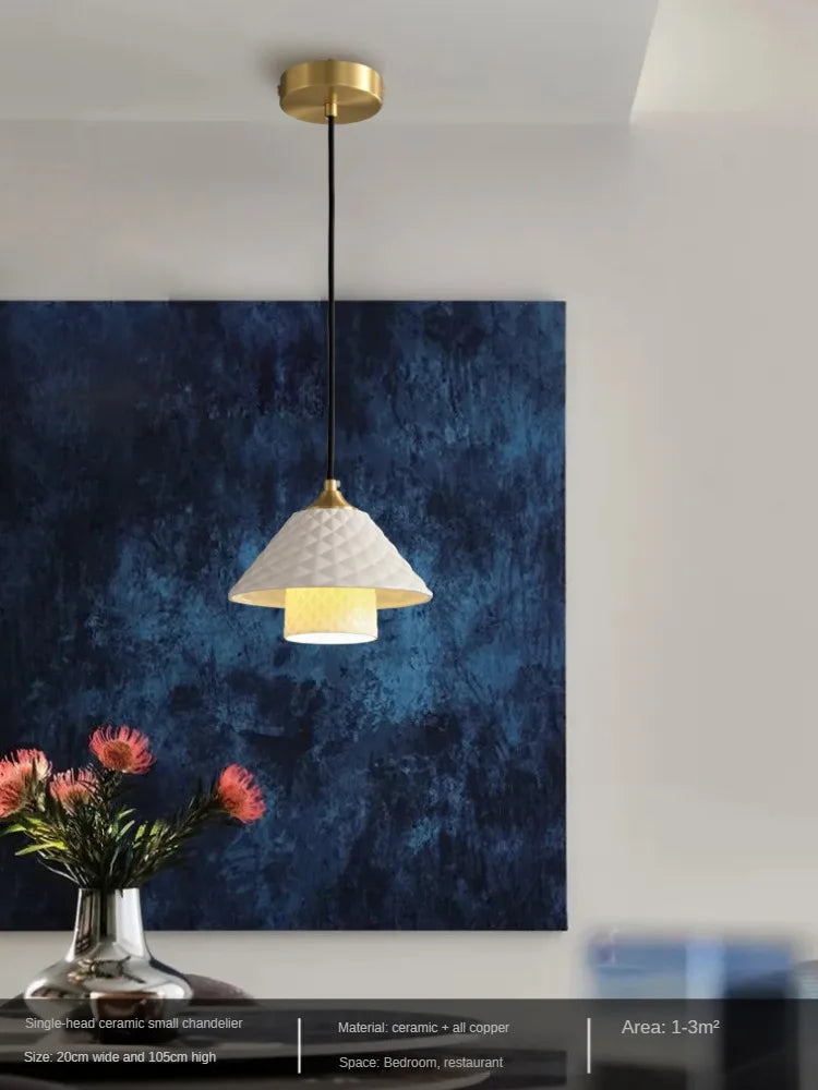 lampe de bureau en céramique cuivre avec angle réglable - vue 5 sur 12