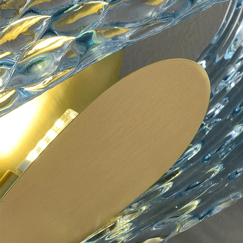 applique murale led de luxe en forme de fleur moderne en cuivre - vue 6 sur 8