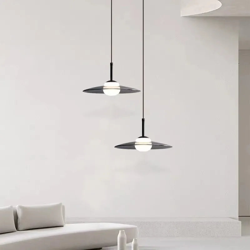 suspension en verre à plusieurs têtes pour intérieur moderne - vue 6 sur 23