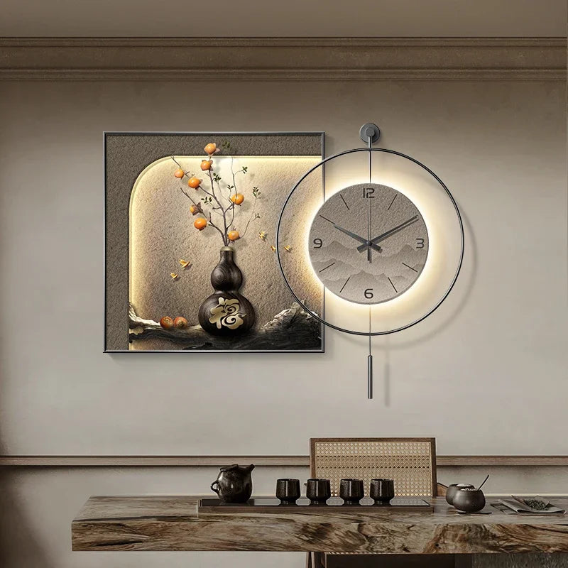 horloge murale au design unique et esthétique pour décoration moderne - vue 5 sur 12