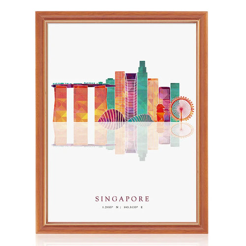 affiches et impressions skyline des grandes villes pour décoration artistique