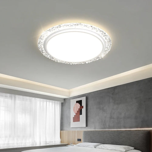 lustre moderne en cristal pour un éclairage élégant