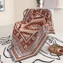 plaid bohème motif paysage style pastoral salon chambre