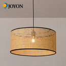 Suspension cannage Style japonais moderne lampe à main en rotin