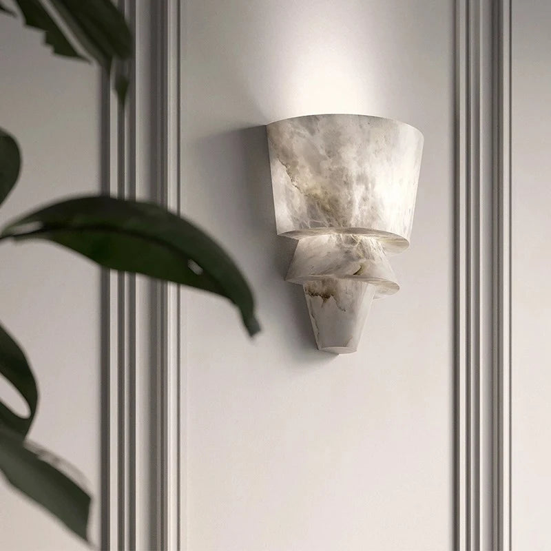 applique murale en marbre naturel style minimaliste moderne décoratif à led