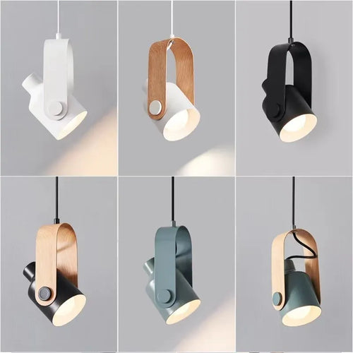 Nordique LED Suspension Lumière Macaron Fer Suspension Pour Chambre Salon Étude Chevet Salle À Manger Luminaire Lustre