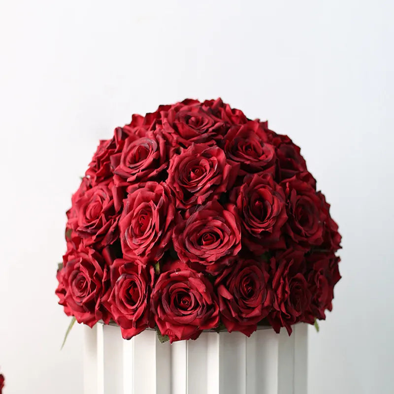 boules de fleurs artificielles en soie pour décoration de mariage et photo - vue 21 sur 22