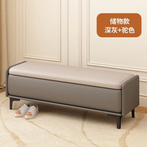 banc à chaussures nordique de luxe pour le rangement - vue 8 sur 15