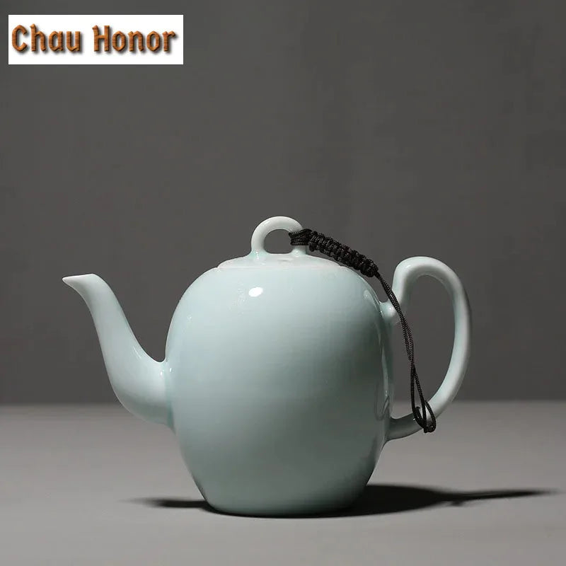Theiere porcelaine artisanale style kung fu avec accessoires