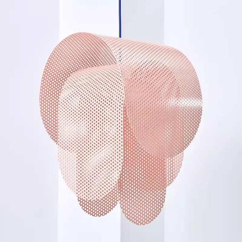 lustre design danois minimaliste en maille de fer - vue 3 sur 5