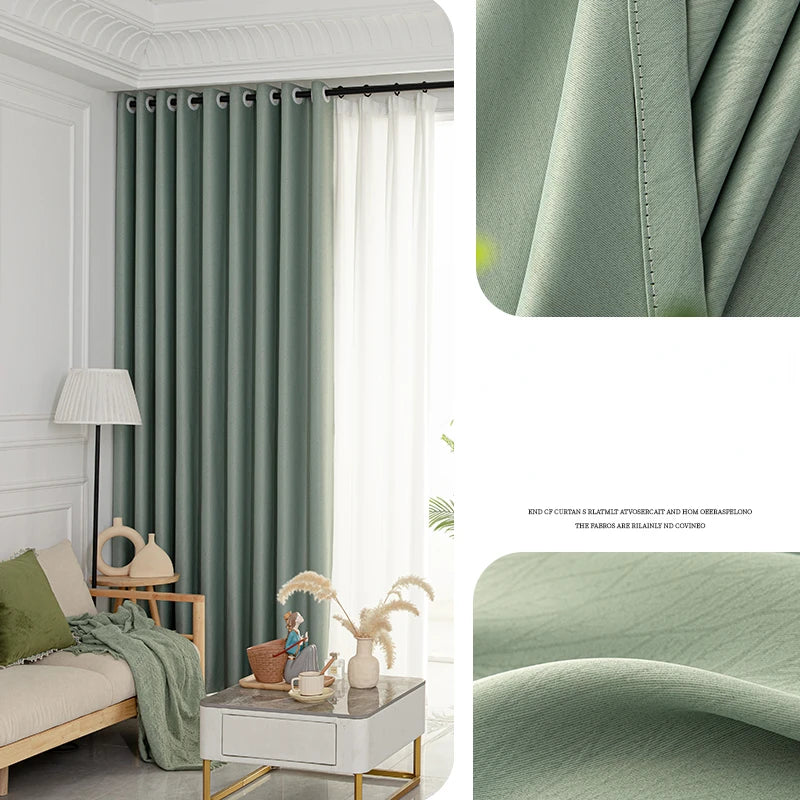 Rideau occultant léger motif floral style moderne salon