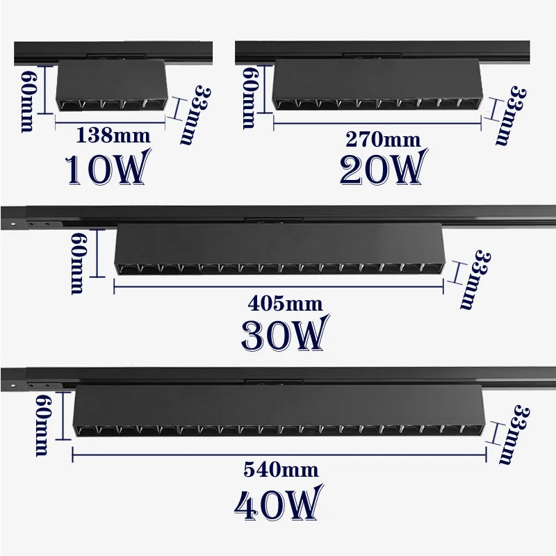 plafonnier cree led rail éclairage pour magasins et intérieurs modernes