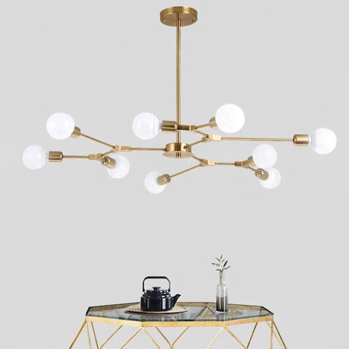 lustre moderne spoutnik satellite lampe suspendue 3 6 9 branches