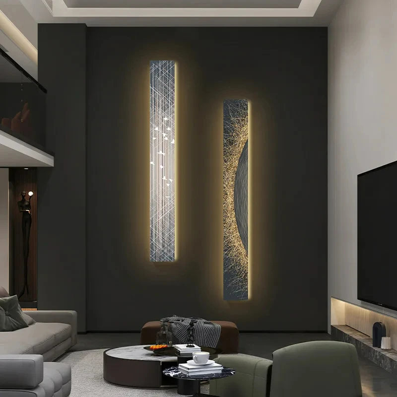 Applique murale suspendue à bande de décoration intérieure Led moderne - vue 4 sur 14