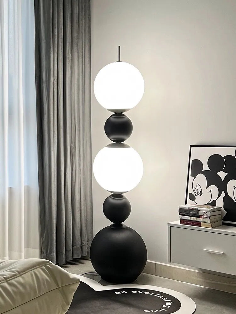 lampadaire led nordique gourde éclairage styliste italien support canapé décoratif