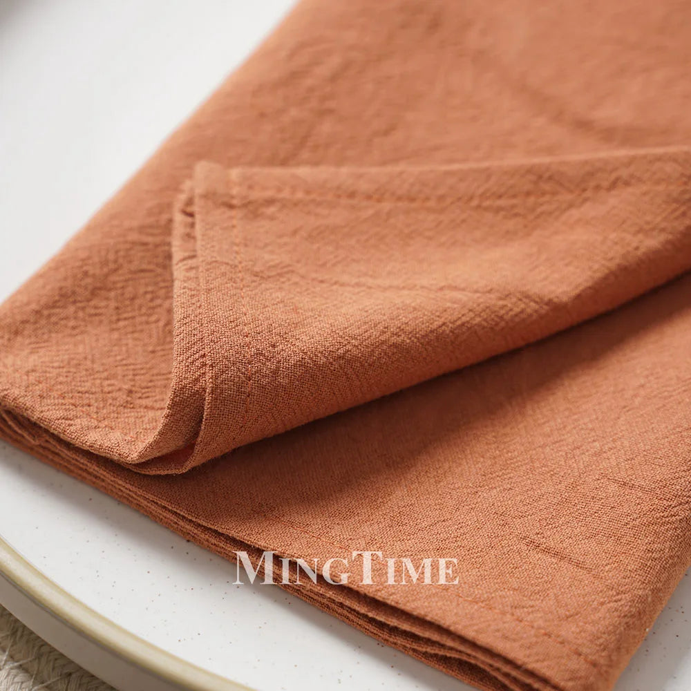Serviette de table coton lavé style classique réutilisable - vue 7 sur 7