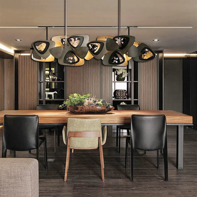 lustre postmoderne créatif coquille art suspendus luminaires