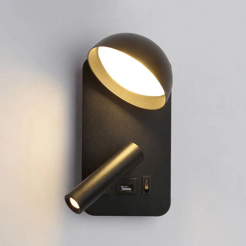 applique murale led luminaire avec interrupteur interface usb éclairage art