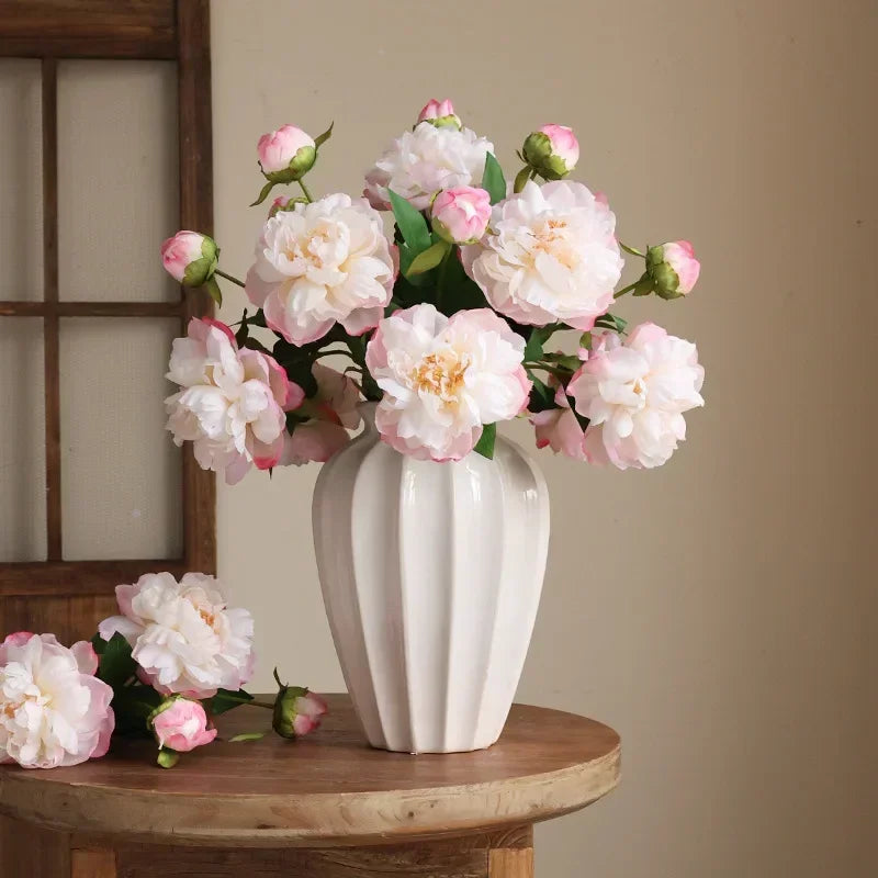 fleurs artificielles en soie pour décoration de café et restaurant